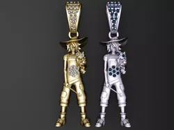 Anime Pirate Warrior Pendant 3D print model