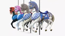 Carousel Horse Kit 3D model