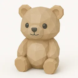 Cute Bear Low Poly