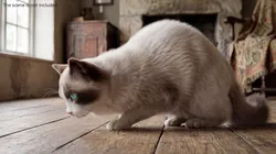Domestic Cat Running Fur Animated Rigged For Maya 3D model