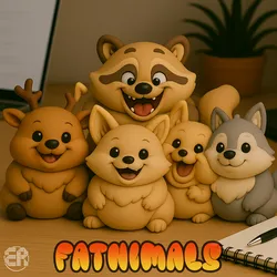 Forest Friends Bundle - Fatnimals Collection 🦊🦌🐿️