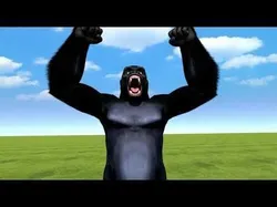 Gorilla rigged animated   Low-poly 3D model