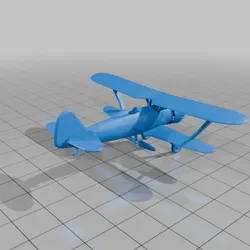Henschel HS 123 (1/144 WW2 Biplane)