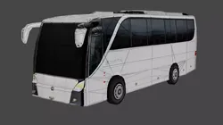 Luxury Low Poly Coach Bus 3D Model 01 Low-poly 3D model