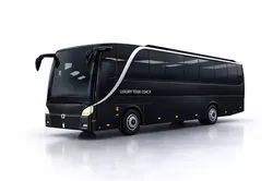 Luxury Low Poly Coach Bus 3D Model 03 Low-poly 3D model