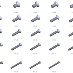 M16 screws Countersunk screws DIN 7991 + M16 nut DIN934 Nut Screw