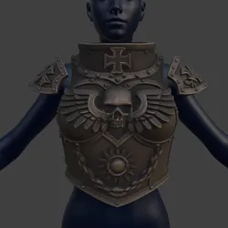 Miss Battle Sister Chest Armor & Pauldrons