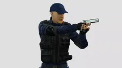 Modern Security Operator 3D Character 3D model