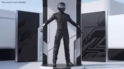 NASCAR Racing Driver Character Rigged For Maya 3D model