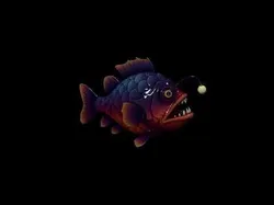 Stylized Angler Fish Animal Game Ready - AI Low-poly 3D model