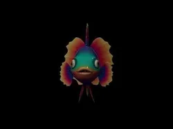 Stylized Siamese Fighting Fish Animal Game Ready - AI Low-poly 3D model