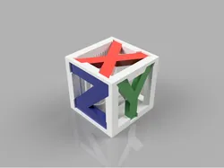 XYZ 40mm calibration cube for printer test