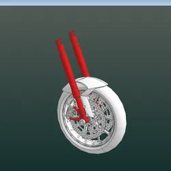 1/12 TAMIYA Motorcycle Front Forks Öhlins ( Ohlins ) Details  3D STL file for printing