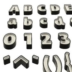 175mm Lilita One 3D font with 3 different inlays