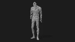 barbed wire man