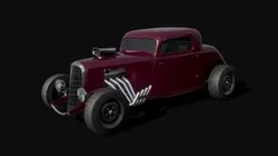 Coupe '33 Hotrod #1 - Low poly model