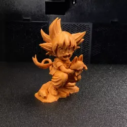 Goku and Puar 3D print model