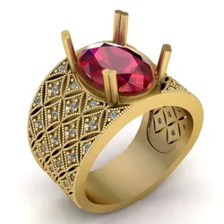 Gold Statement Ring 3d printable model