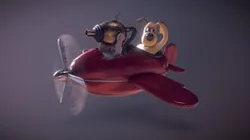 Gromit's plane, from Wallace & Gromit