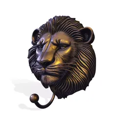 Lion Wall Organizer PBR Decorative Functional 3D Printable Model 3D print model