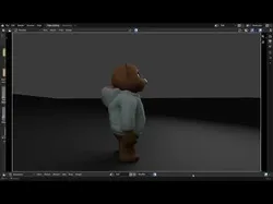 Low Poly Bear Character Rigged  Stylized Teddy in Hoodieb Low-poly 3D model