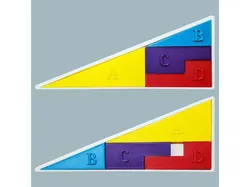 Missing Square Puzzle Illusion