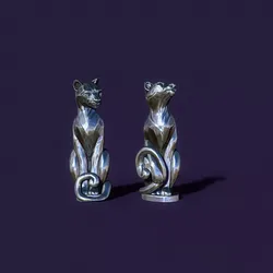 Puma figurine candle 3D print model