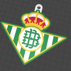 Real betis football keychain