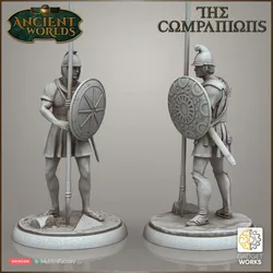 Set of 2 Macedonian Phalanx infantry rear ranks