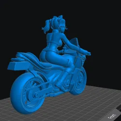 Sexy Girl Motorcycle Anime