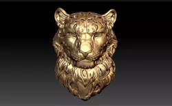 tiger head pendant 3D print model