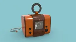 Vintage 1940's Television PBR - GameReady
