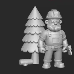woodman, logger, woodcutter, lumberer.