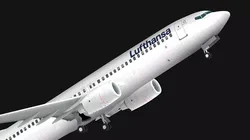 Boeing 737-800 Lufthansa Low-poly 3D model