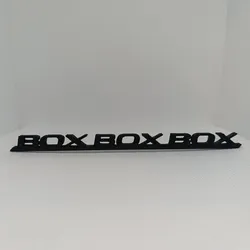 BOX BOX BOX