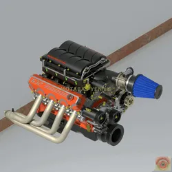 CHEVROLET ZZ632 V8 with MAGNUSON TVS2300 - ENGINE