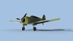 Curtiss H-75C Mohawk German Captured 3D model