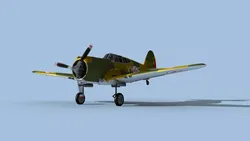 Curtiss H-75C Mohawk Portugal 3D model