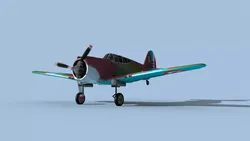 Curtiss H-75C Mohawk V09 France 3D model