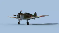 Curtiss H-75C Mohawk V10 France 3D model