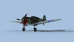 Curtiss H-75C Mohawk V12 China 3D model