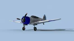 Curtiss H-75C Mohawk V13 China 3D model