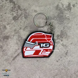 FERRARI FORMULA 1 CHARLES LECLERC #16 HELMET KEYCHAIN