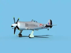 Hawker Tempest MKII FAF 3D model