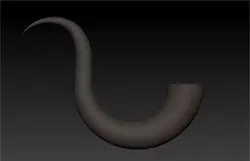 Horn for fantastic models 3D model