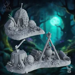Lizardmen Campfire & Cache