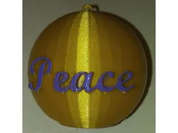 Peace Ornament IEC3D