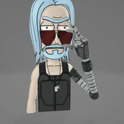 Rick Sanchez mixed John wick