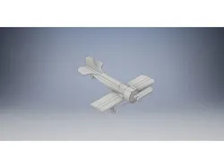 Small model plane with working gear