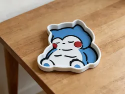 Snorlax Multi-Color Storage Tray - Cute Cartoon Plate - Anime Home Decor Storage Tray - Free 3D Print Model